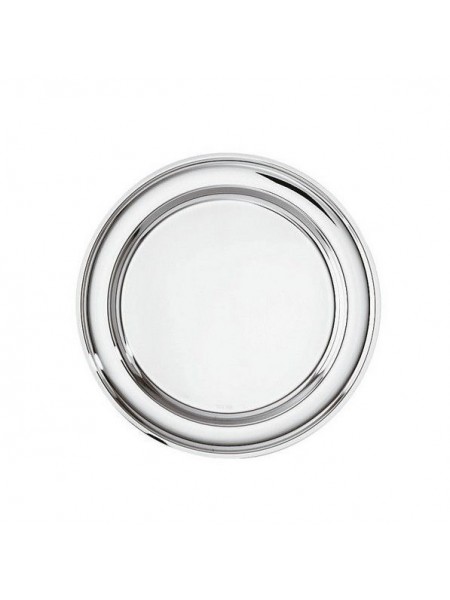Поднос круглый металлический, 30 см, нержавеющая сталь, Paderno. (66326-30)
