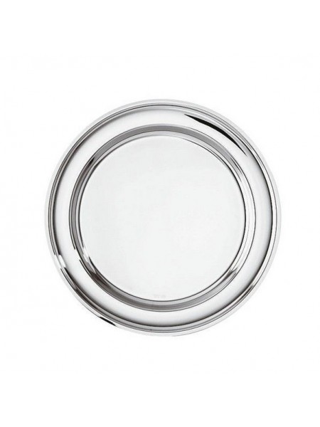 Поднос круглый металлический, 35 см, нержавеющая сталь, Paderno. (66326-35)