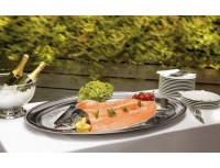 Блюдо сервировочное для рыбы, 55х23 см, нержавеющая сталь, Paderno. (66345-55)