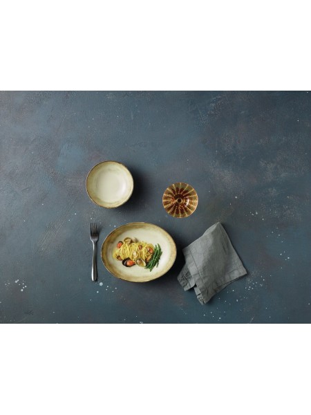 Блюдо овальное глубокое 25х20 см, Shade Earth, Arthur Krupp. (67372B30)