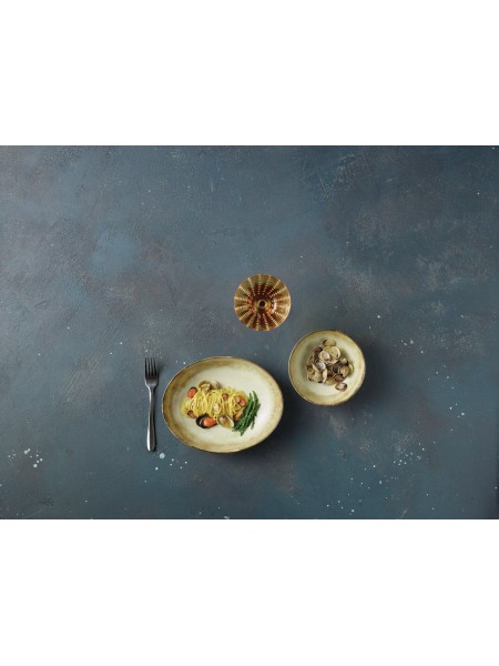 Блюдо овальное глубокое 25х20 см, Shade Earth, Arthur Krupp. (67372B30)