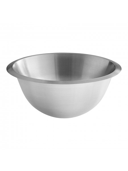 Миска большая полусфера, 30х15 см, 6.5л, нержавеющая сталь, Matfer. (703030)