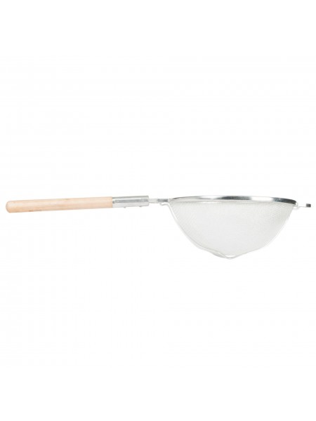 Сито кухонное большое с поддержкой, нержавеющая сталь, D-35 см, ручка дерево, Dali Group. (74350)