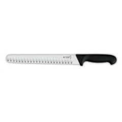 Нож кухонный для нарезки ветчины, 25 см, лезвие с желобками, ручка TPE, Giesser. (7705 wwl 25)