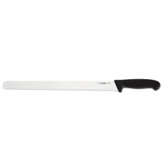 Кухонный нож для нарезки хлеба с зубчатым лезвием, 36 см, ручка TPE, Giesser. (7705 w 36)