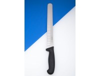 Нож кухонный для нарезки ветчины, 31 см, лезвие с желобками, ручка TPE, Giesser. (7705 wwl 31)
