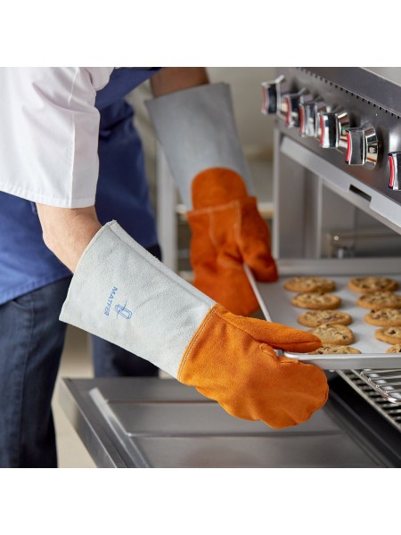 Жаропрочные пекарские рукавицы, пара, до 250 град, 42 см, Matfer. (773002)
