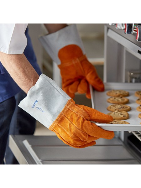 Жаропрочные пекарские перчатки, пара, до 250 град, 30 см, Matfer. (773011)