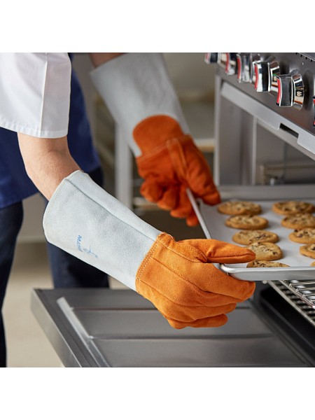 Жаропрочные пекарские перчатки, пара, до 250 град, 40 см, Matfer. (773012)