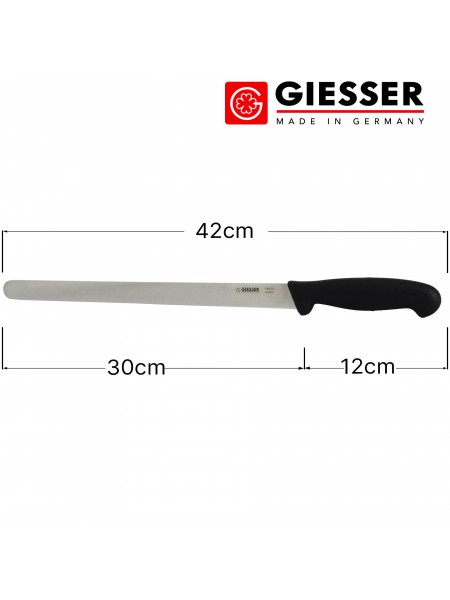 Нож кухонный для колбасных изделий, 30 см, ручка TPE, Giesser. (7905 30)