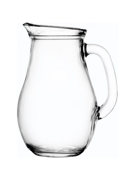 Кувшин стеклянный, 1л; D=123,H=200,L=158,B=2мм; прозрачный,Pasabahce. (80102)