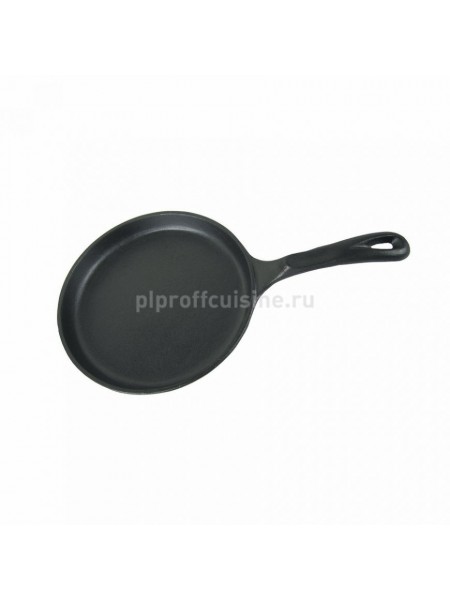 Сковорода для запекания, порционная с ручкой, круглая, чугунная, D=20 см, Proff Cuisine. (81200024)