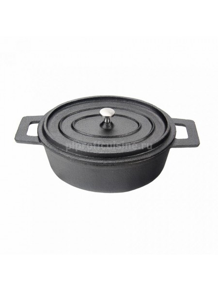 Кастрюля порционная, овальная, чугун D=18x14 cм, Proff Cuisine. (81200029)