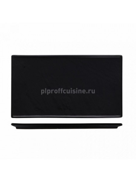 Блюдо прямоугольное «Organic-Black» 30*17 см , Proff Cuisine. (81200038)