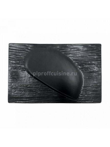 Блюдо черное прямоугольное, 30,5*19 cм «Matsuyama», Proff Cuisine. (81200107)