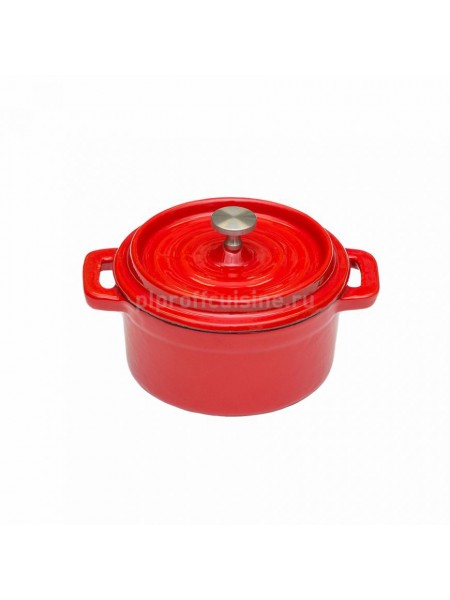 Кастрюля порционная, 250 мл эмалированная, чугунная D-10 см, Proff Cuisine. (81200175)