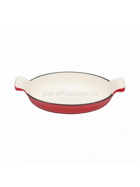 Сковорода для запекания, эмалированная порционная, чугунная 26*15 см. H-4 см V-600 мл, Proff Cuisine. (81200176)