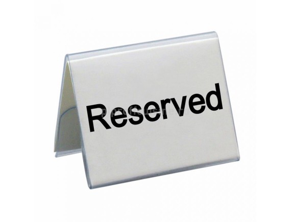 Табличка настольная в ресторан «Резерв», 5x4 cм, пластик, Proff Cuisine. (81200197)