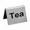 Табличка настольная в ресторан «Tea», 5x4 cм, сталь, Proff Cuisine. (81200199)