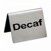 Табличка настольная в ресторан «Decaf», 5x4 cм, сталь, Proff Cuisine. (81200202)