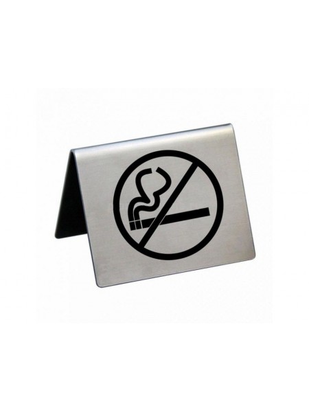 Табличка настольная в ресторан «Не курить», 5x4 cм, сталь, Proff Cuisine. (81200204)
