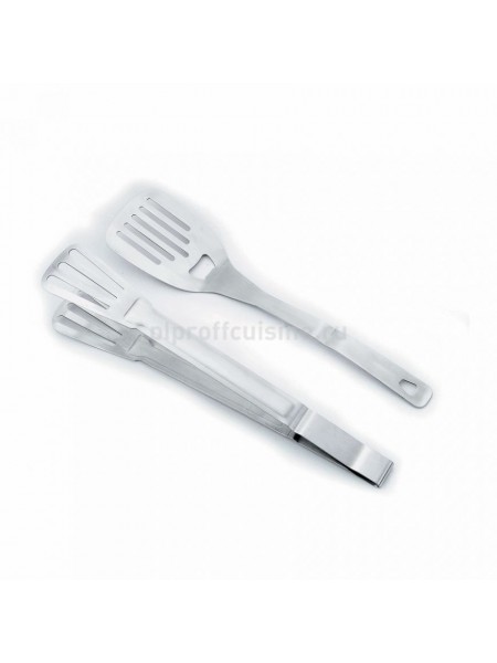 Набор поварской: лопатка и щипцы для гриля, 35,5 см, Proff Cuisine. (81200304)