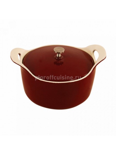 Супница порционная, эмалированная, чугун d=14x7 cм, V-700мл, Proff Cuisine. (81200325)