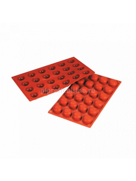 Кондитерская силиконовая форма для выпечки «Помпоннет» 30*17.5, 24 ячейки (D-3.4, H-1.6 см), Proff Cuisine. (81200412)