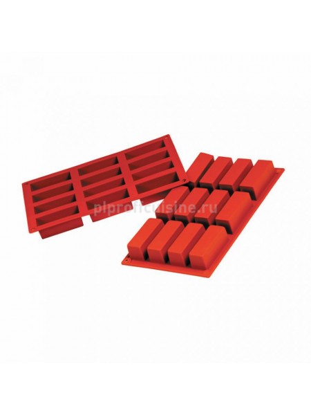 Кондитерская силиконовая форма для выпечки «Прямоугольник» 30*17.5, 20 ячеек (D-5*2.5, H-1 см), Proff Cuisine. (81200430)