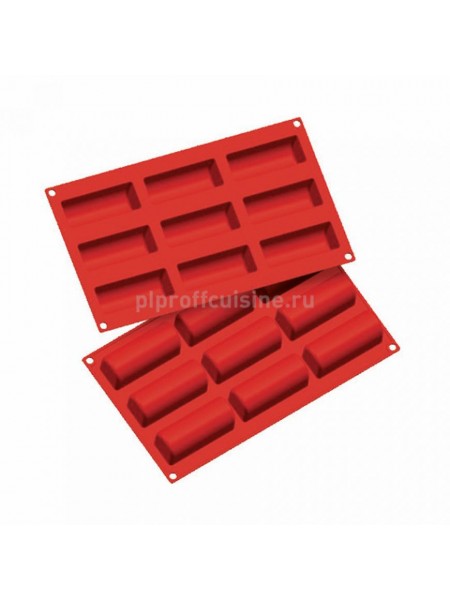 Кондитерская силиконовая форма для выпечки «Мини полено» 30*17.5, 24ячейки (D-5*2, H-2.5 см), Proff Cuisine. (81200456)