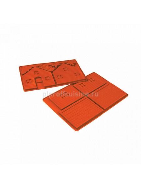 Кондитерская силиконовая форма для выпечки «Домик» 33.5*21 см, 6 ячеек, Proff Cuisine. (81200471)