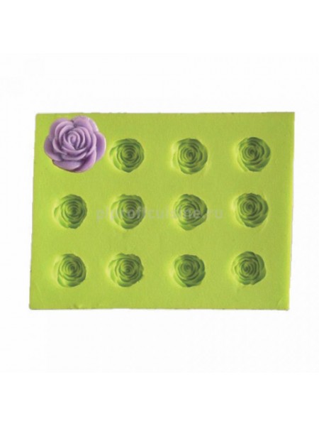 Кондитерская силиконовая форма для выпечки «Розы» 8*6 (1.0 см), Proff Cuisine. (81200514)