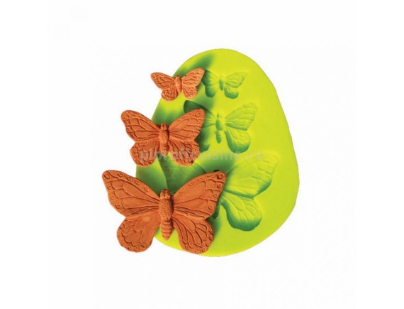 Кондитерская силиконовая форма для выпечки «Бабочки» 7.5*6 (1.5/2.5/4 см), Proff Cuisine. (81200522)