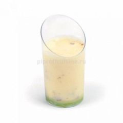 Фуршетный стакан скошенный, пластиковый, 75 мл, D-4,5 см, H-8,4 cм, упаковка 20 штук, Proff Cuisine. (81200525)