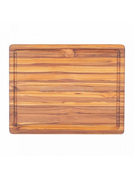 Сервировочная доска для подачи блюд, 35x27x2,5 cм (тик), обработанная минеральным маслом, Proff Cuisine. (81200542)
