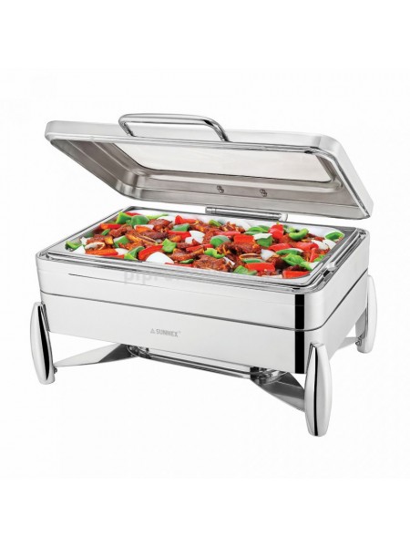 Мармит сервировочный (откидная крышка с иллюминатором) «Sunnex» 8.5 л, Proff Cuisine. (81200603)