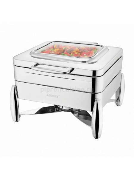 Мармит сервировочный 2/3, (откидная крышка с иллюминатором) «Sunnex» 5.5 л, Proff Cuisine. (81200604)