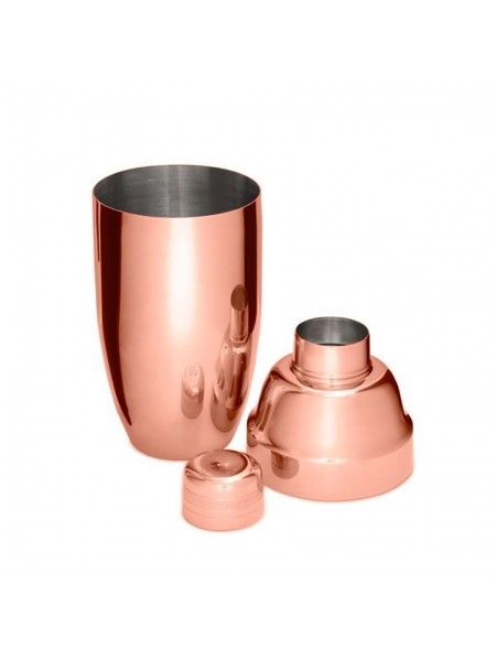 Шейкер барный для коктейлей, 500 мл, нерж.сталь, цвет медный, Proff Cuisine. (81211700)