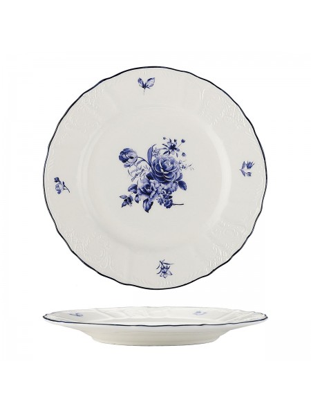 Тарелка мелкая 16 см, Blue Flower, Proff Cuisine. (81222025)