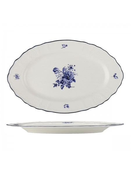 Блюдо овальное 25х16 см, Blue Flower, Proff Cuisine. (81222030)