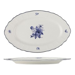 Блюдо овальное 30,5х19 см, Blue Flower, Proff Cuisine. (81222031)