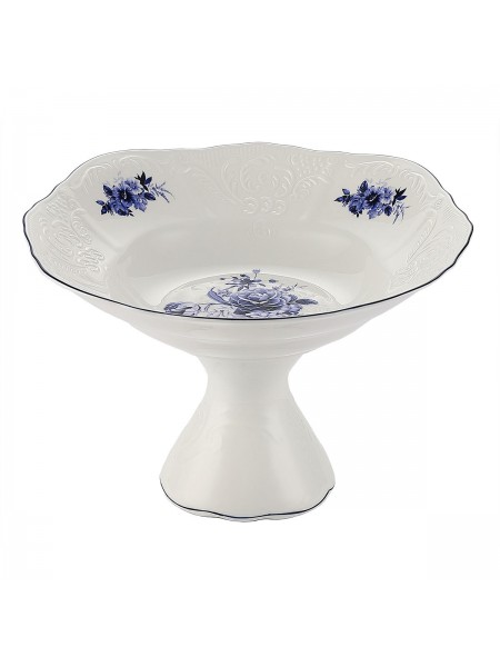 Блюдо десертное на ножке, 31х19 см, Blue Flower, Proff Cuisine. (81222043)
