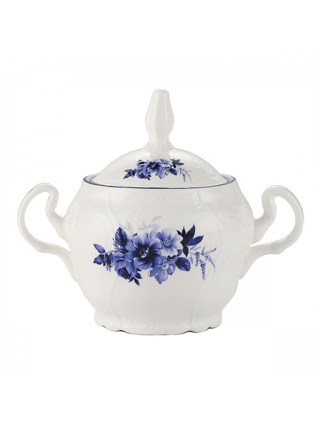 Сахарница с крышкой 300 мл, Blue Flower, Proff Cuisine. (81222049)