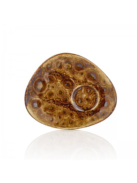 Блюдце 14*11 cм, (для чашки 81229385) фарфор, серия Cowry Yellow, By Bone. (81229384)