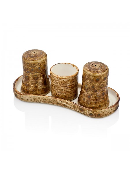 Набор для специй,4 предмета, фарфор, серия Cowry Yellow, By Bone. (81229389)