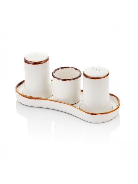 Набор для специй, 4 предмета, фарфор, серия Kolezyum, By Bone. (81229419)