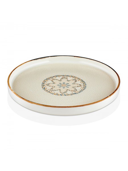 Тарелка круглая с бортом d=23 cм, фарфор, серия TESSERA, By Bone. (81229755)