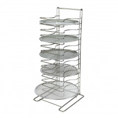 Стойка для хранения подносов/экранов для пиццы,15 уровней, 20х25х70см, Proff Cuisine. (81249835)