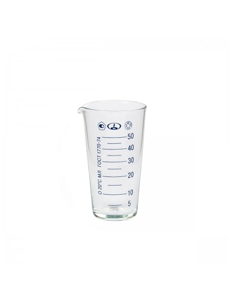 Мензурка 50 мл, ГОСТ-1770-74, стеклянная, МиниМед. (81253324)