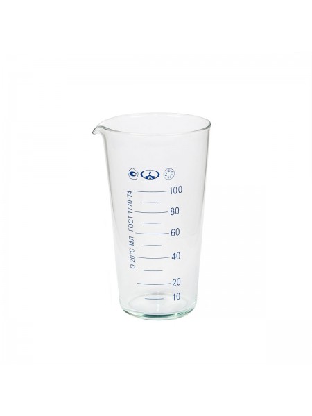 Мензурка 100 мл, ГОСТ-1770-74, стеклянная, МиниМед. (81253325)